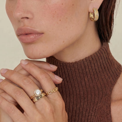 Bloom Hoop Earrings by Gabriella's Jewels