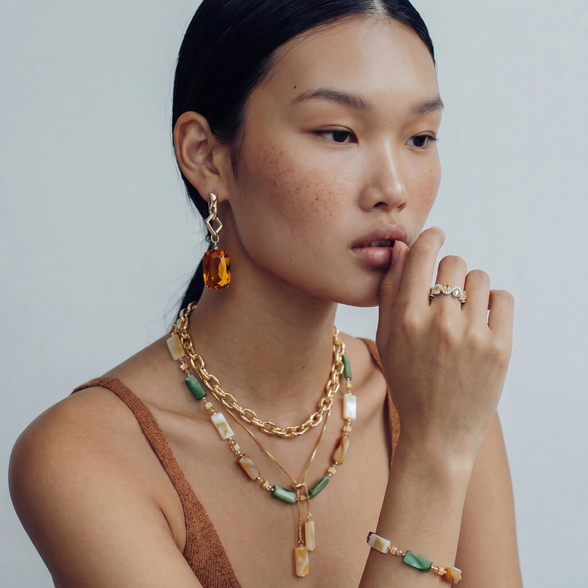 Golden Orbit Ring by Gabriella's Jewels