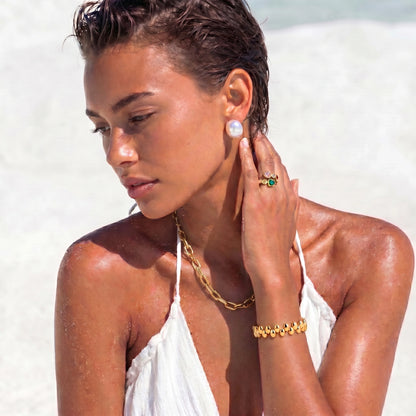 Pebble Orbit Bracelet by Gabriella's Jewels