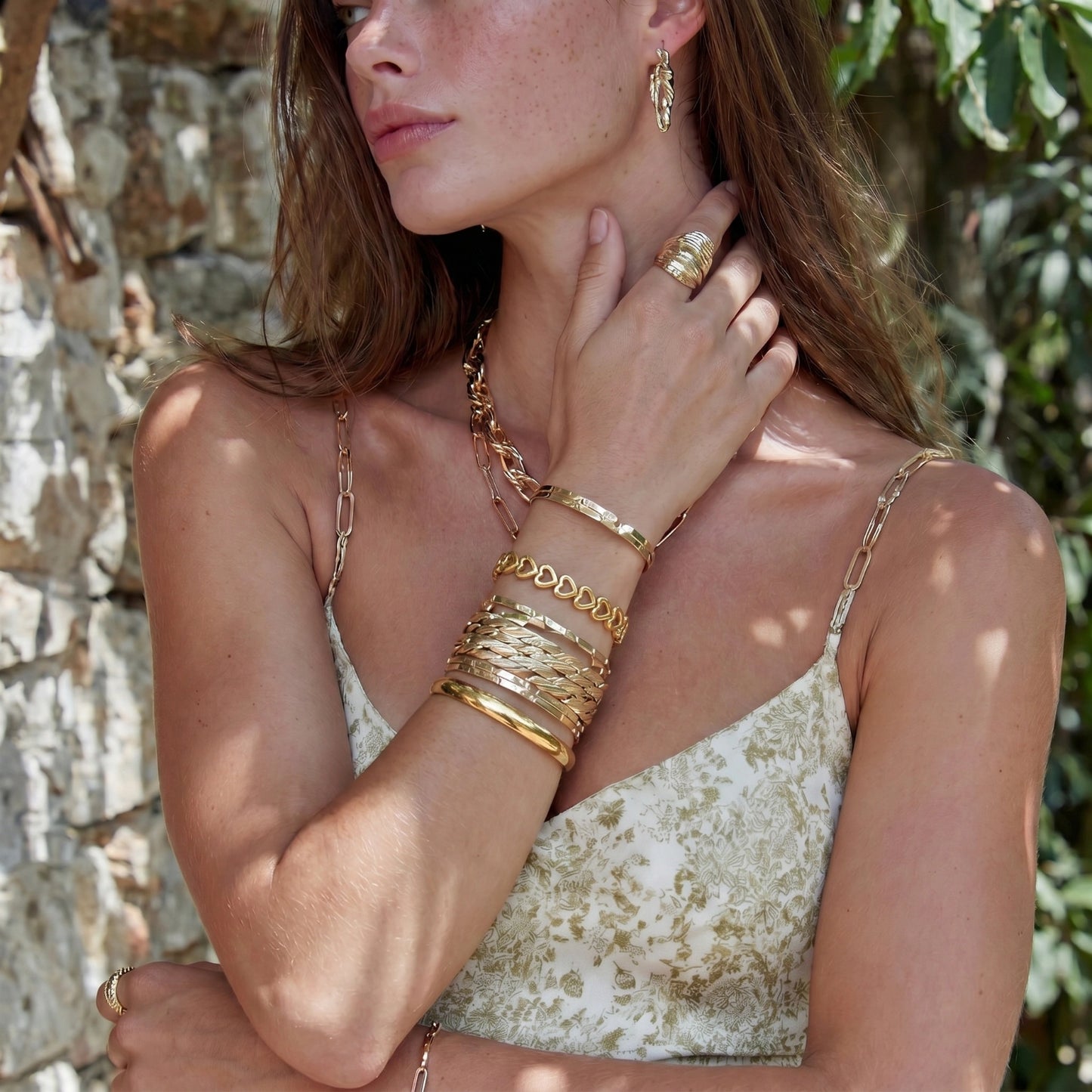 Bold Hinge Bangle by Gabriella's Jewels