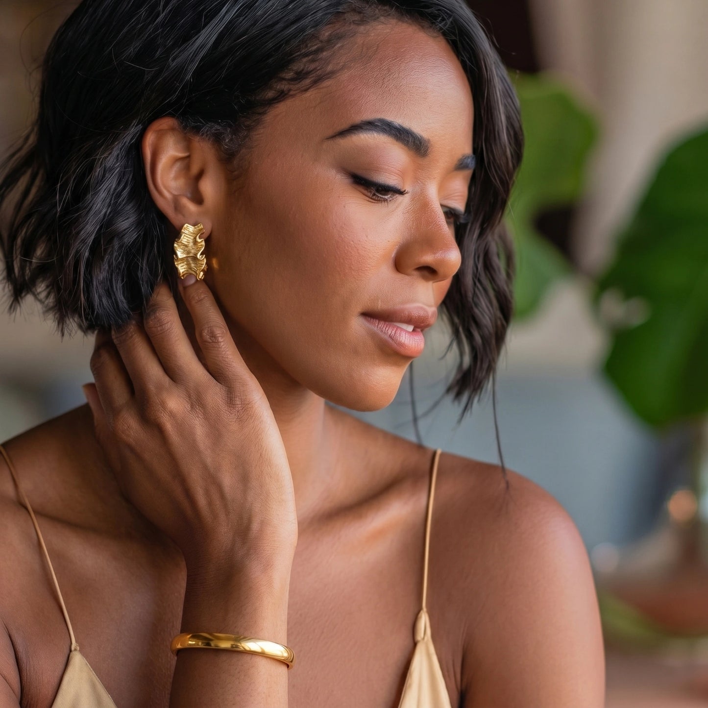 Bold Hinge Bangle by Gabriella's Jewels