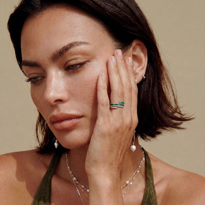 Emerald Layers Ring by Gabriella's Jewels