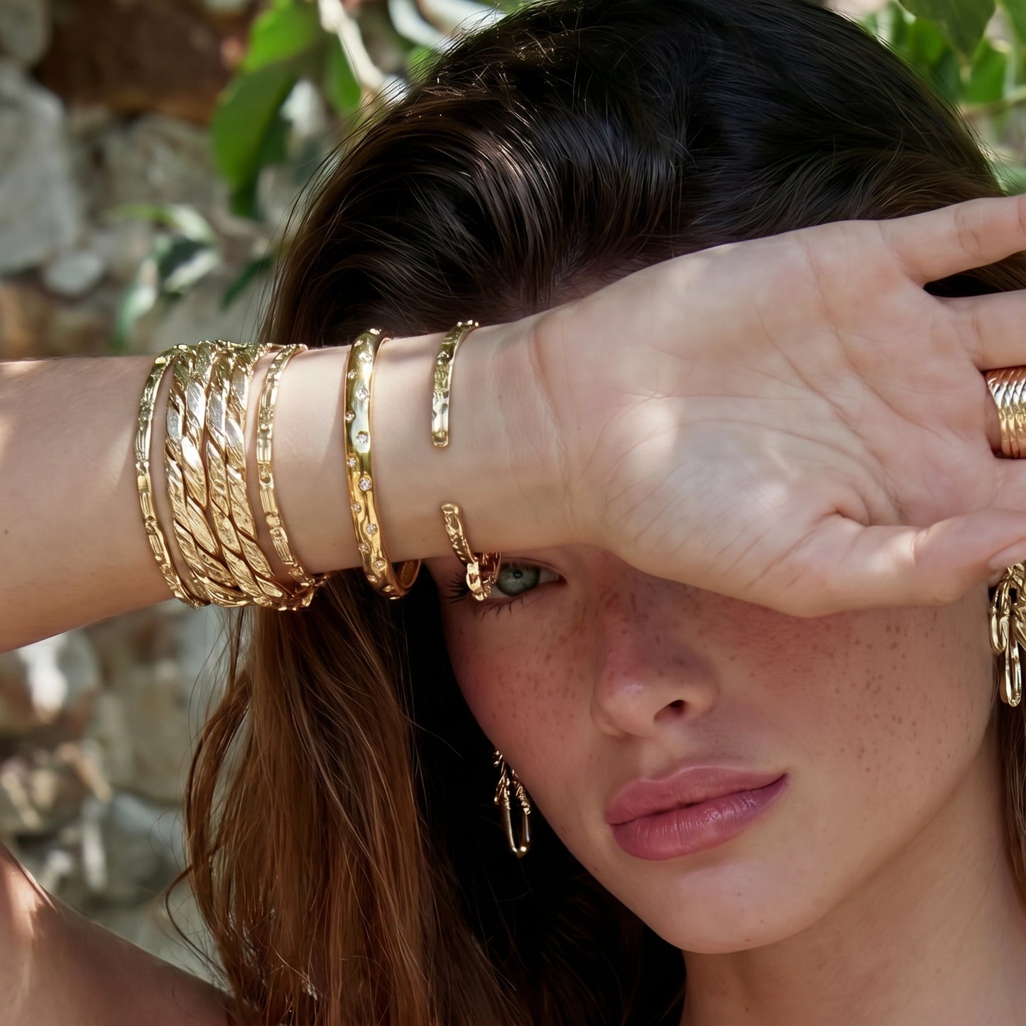 Stargazer Cuff Bracelet by Gabriella's Jewels