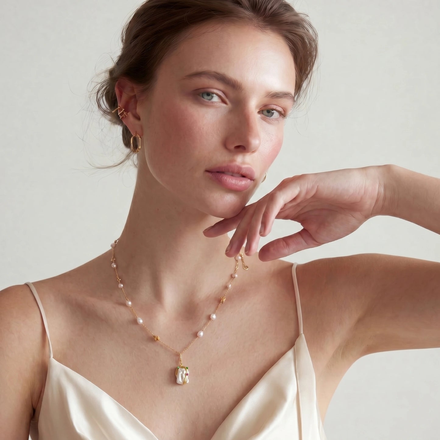 Baroque Bloom Necklace by Gabriella's Jewels