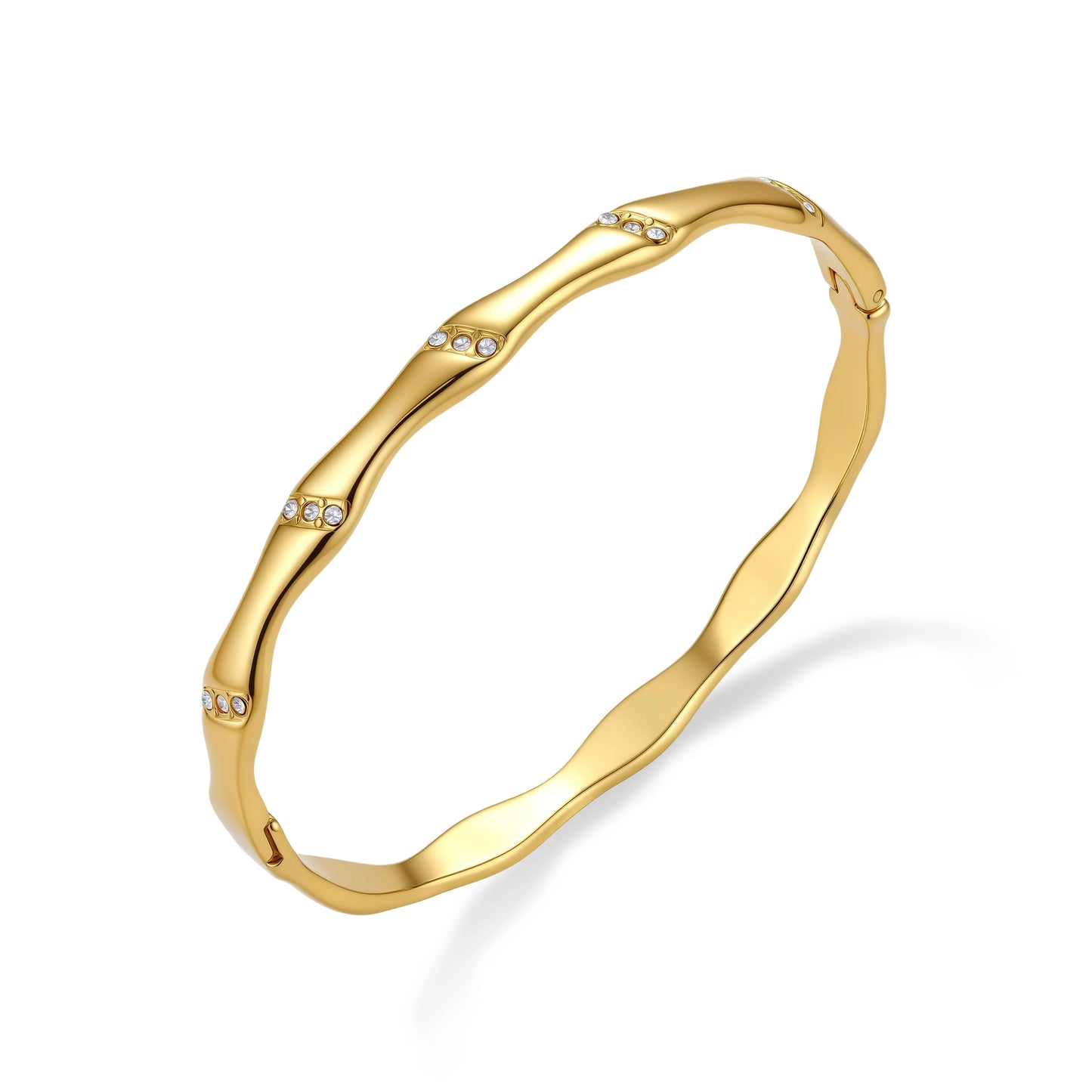 Bamboo Spark Bangle by Gabriella's Jewels