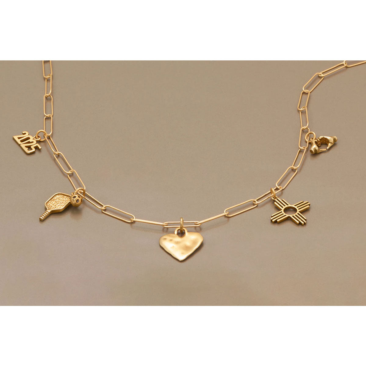 21" 14 Karat Italian Gold Plated Paperclip Chain Necklace