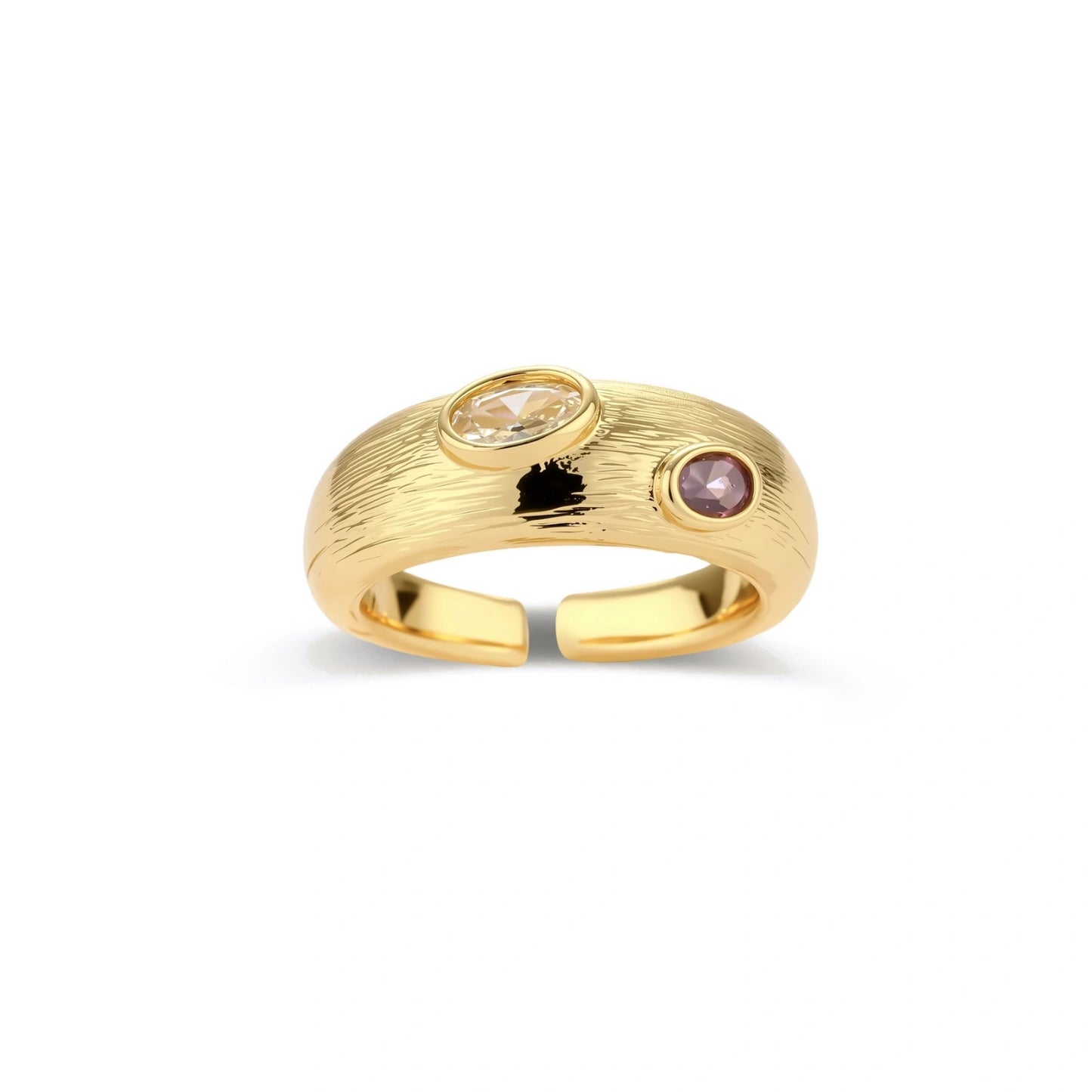 Dual Gem Statement Ring by Gabriella's Jewels