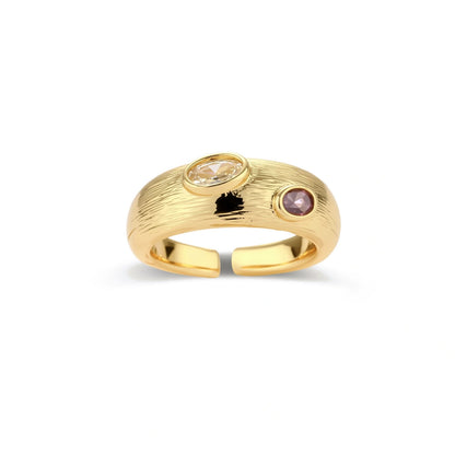 Dual Gem Statement Ring by Gabriella's Jewels