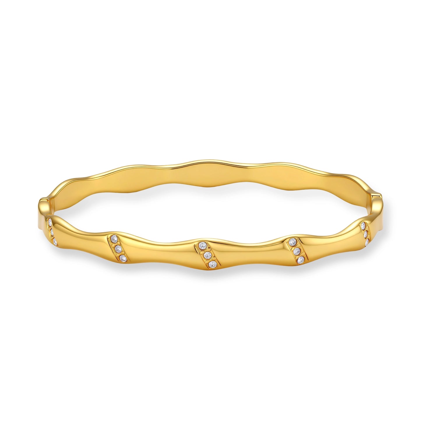 Bamboo Spark Bangle by Gabriella's Jewels