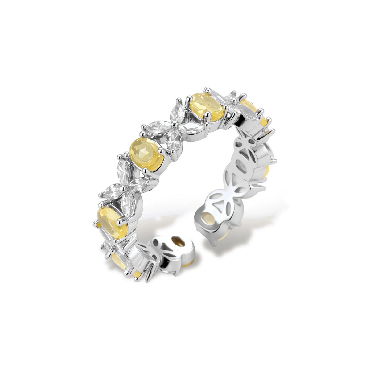 Golden Marquise Eternity Ring by Gabriella's Jewels