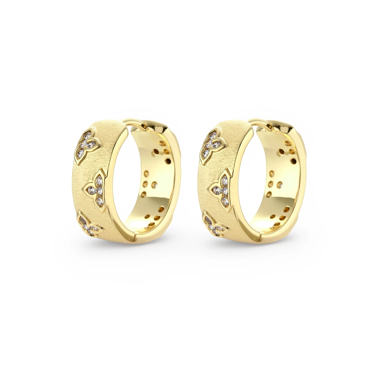 Bloom Hoop Earrings by Gabriella's Jewels