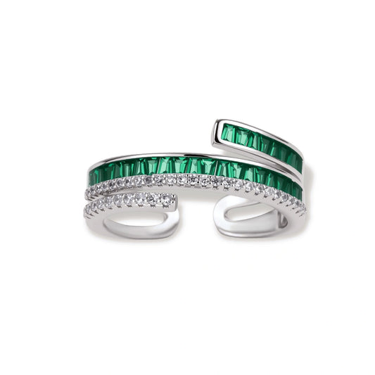 Emerald Layers Ring by Gabriella's Jewels
