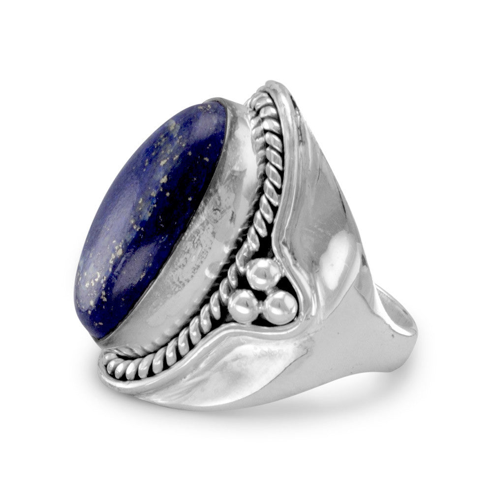 Blue Lapis  Statement Ring
