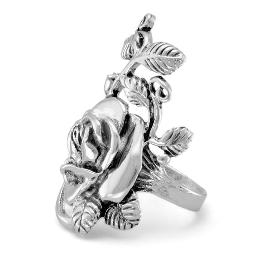 Sterling Silver Rose Ring