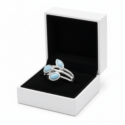 Multishape Larimar Ring