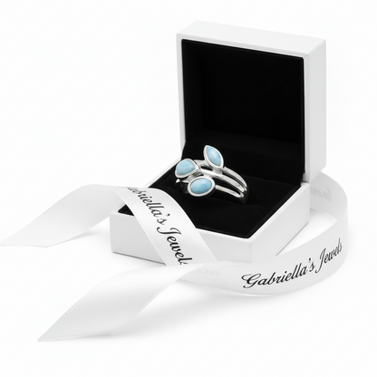 Multishape Larimar Ring