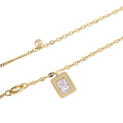 Emerald Cut Halo Set by Gabriella's Jewels