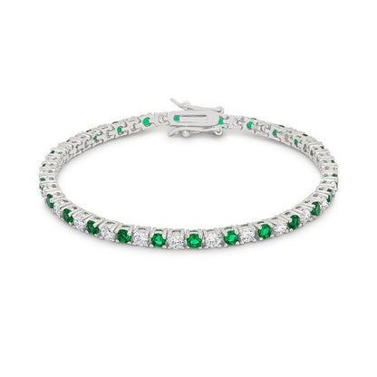 Emerald Green Tennis Bracelet