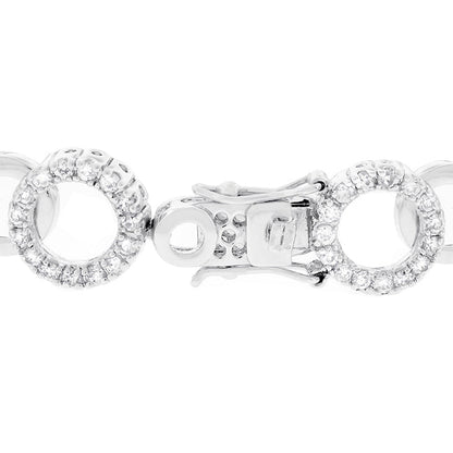 Silver Circle Bijoux 7 Inch Bracelet