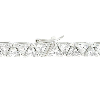 Divinity 28 carat CZ and Silver Tennis Bracelet