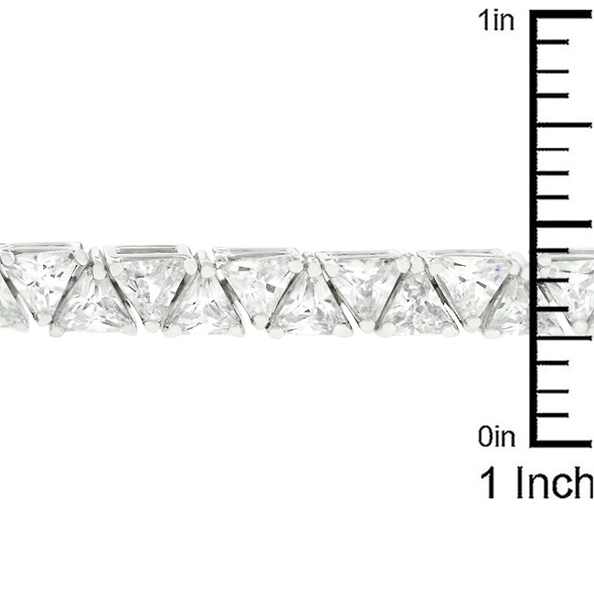 Divinity 28 carat CZ and Silver Tennis Bracelet