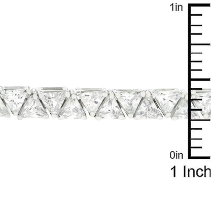 Divinity 28 carat CZ and Silver Tennis Bracelet