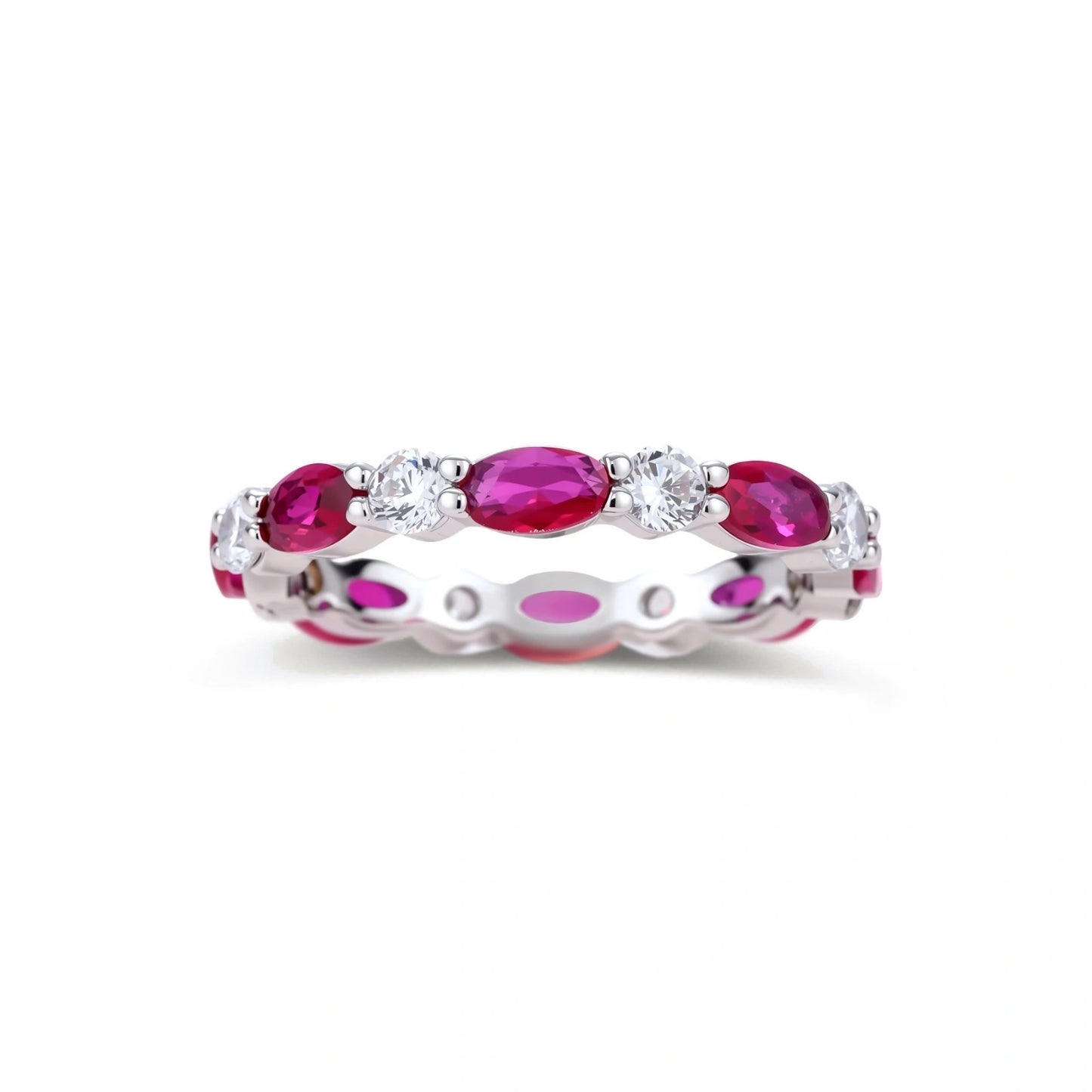 Ruby Eternity Ring by Gabriella's Jewels