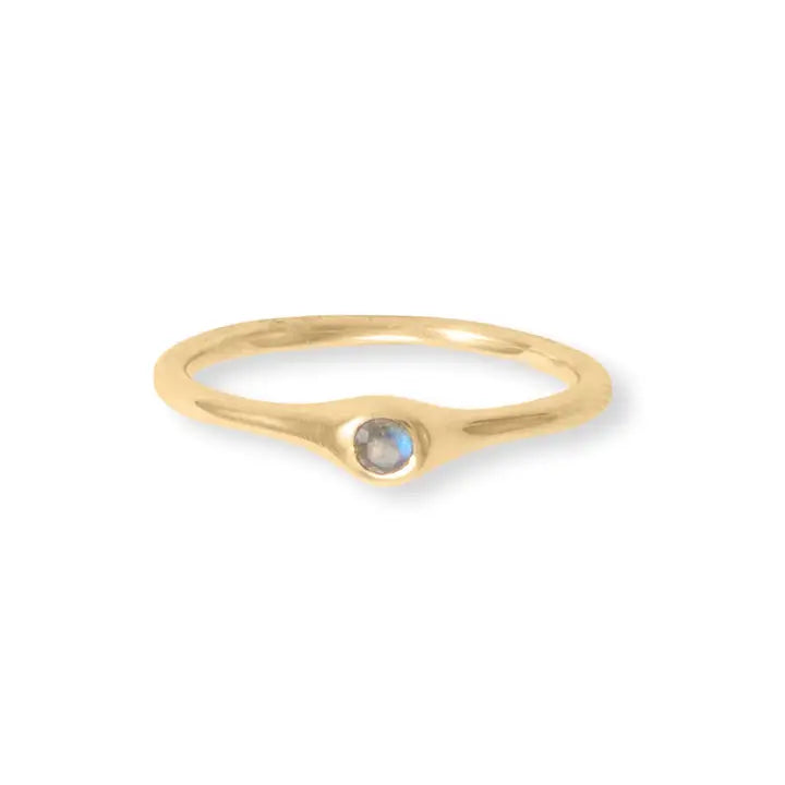 Life in Color!  14 Karat Gold and Gemstones Five Stacking Ring Set