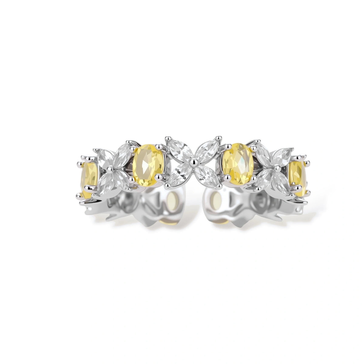 Golden Marquise Eternity Ring by Gabriella's Jewels
