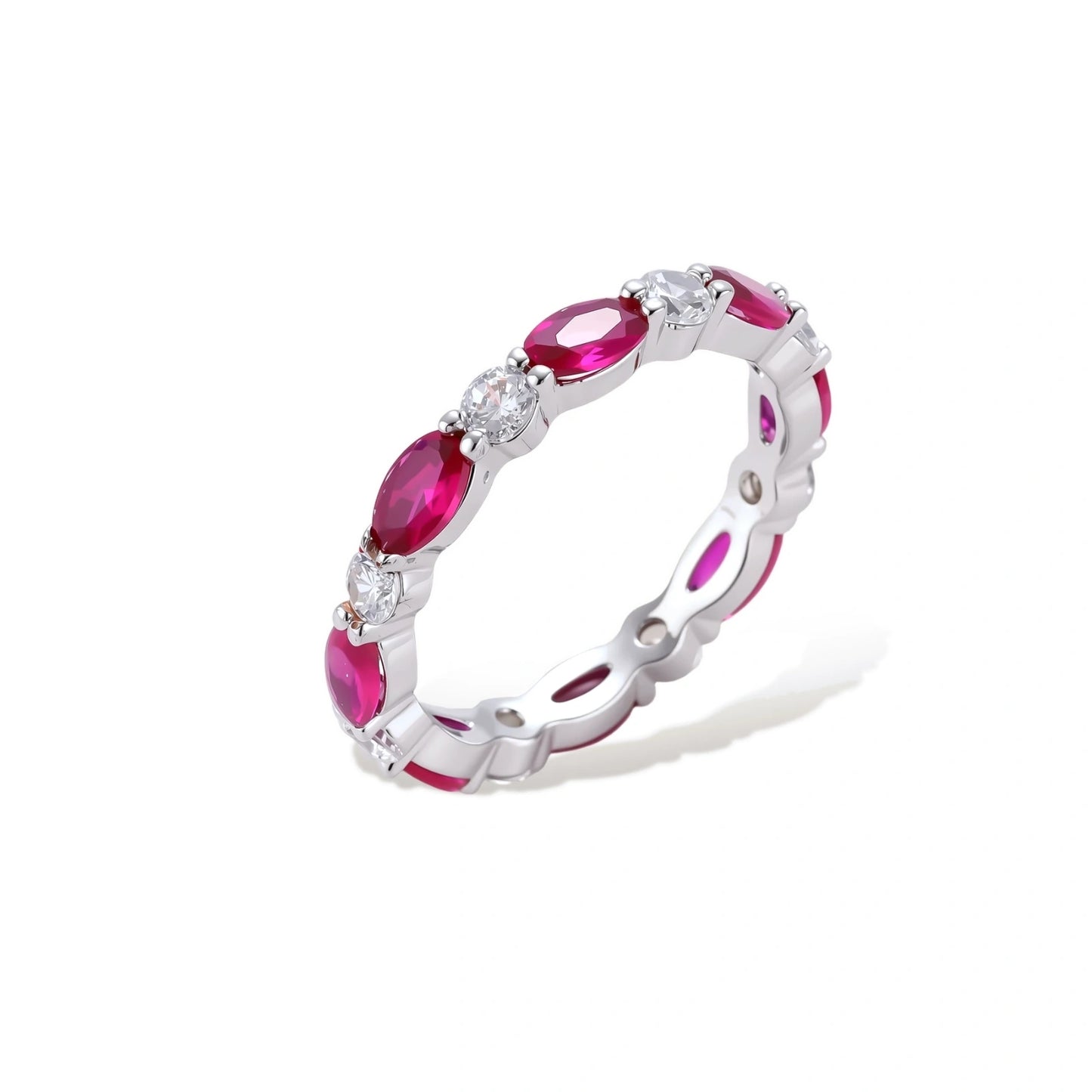 Ruby Eternity Ring by Gabriella's Jewels