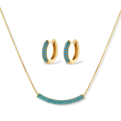 Azure Curve Jewelry Set by Gabriella's Jewels