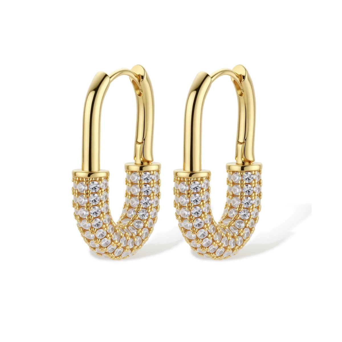 Golden Glow Huggie Hoops by Gabriella's Jewels