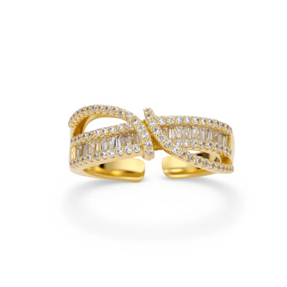 Infinity Twist Ring by Gabriella's Jewels