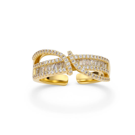 Infinity Twist Ring by Gabriella's Jewels
