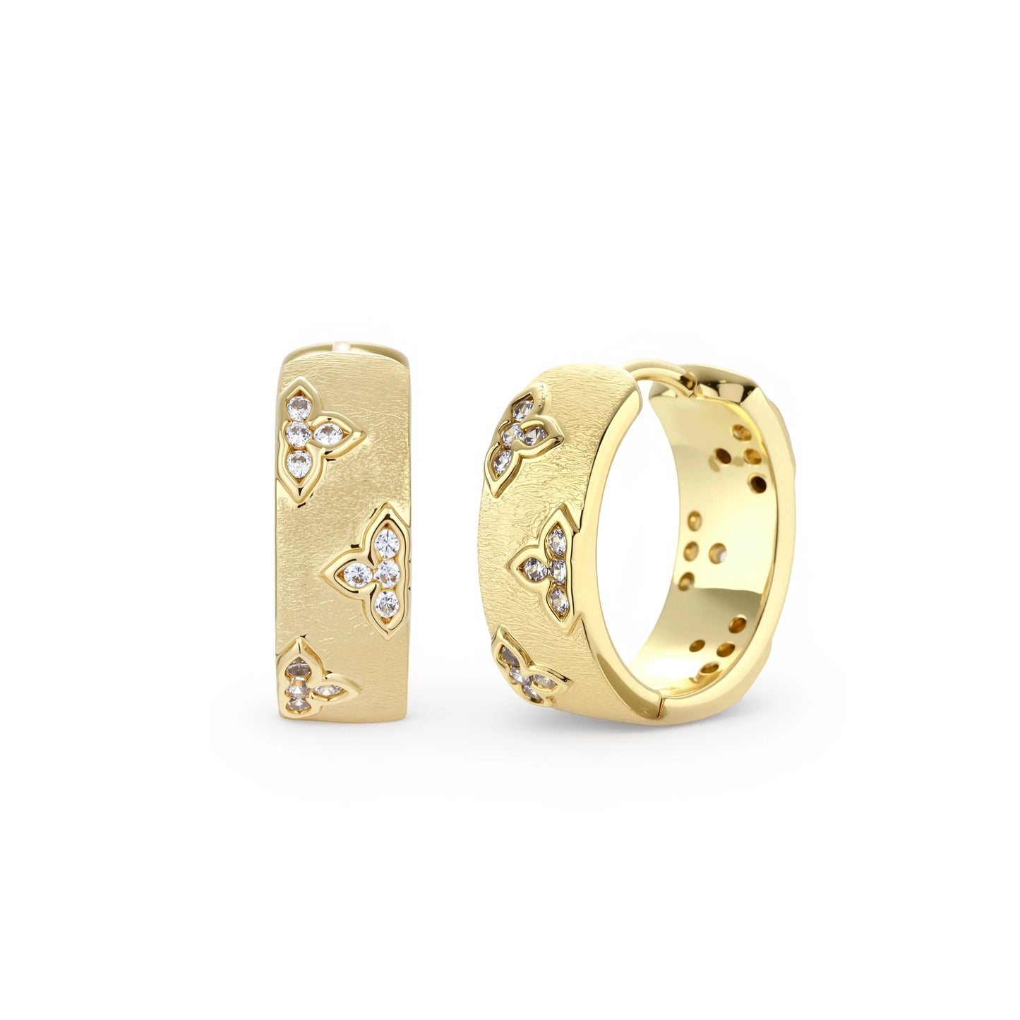 Bloom Hoop Earrings by Gabriella's Jewels