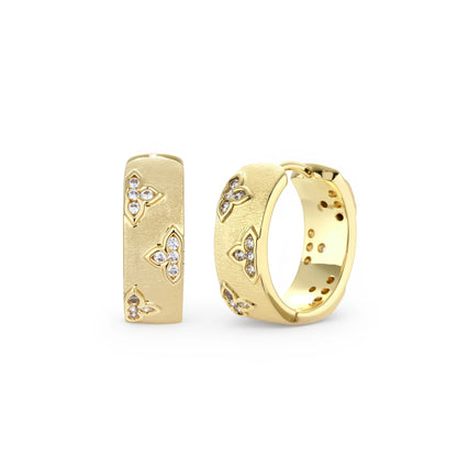 Bloom Hoop Earrings by Gabriella's Jewels
